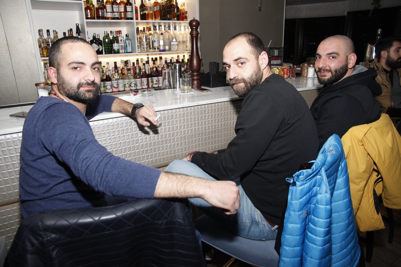 Charbel Khalil and the band at Burj on Bay 